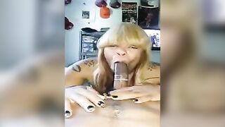 Black woman in condom fucks a big dick enthusiastically