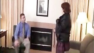 The fat woman is satisfied with her boss’s offers