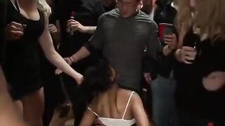 A mature beauty likes to be fucked by a group of guys