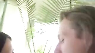 A hidden camera captured a shot of a naked girl’s pussy under her skirt