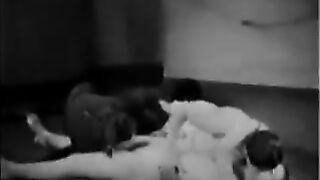 Threesome sex with Roxy and her mouth is busy