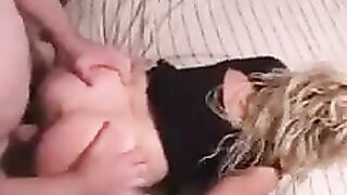 A beautiful woman was fucked at her husband’s place