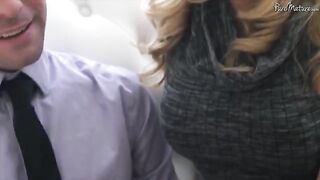 A cute girl with a shaved pussy was fucked by a man