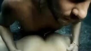 The beauty performs a blowjob right in the water and then has sex