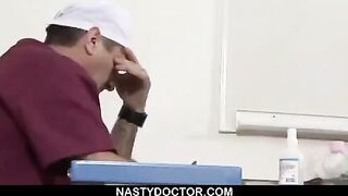 The doctor used a pussy spreader on his patient