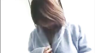 Asian virgin with huge boobs gets her pussy banged hard in this hot video