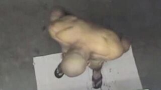 A man took a shower and was filmed by a hidden camera