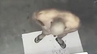 A man took a shower and was filmed by a hidden camera