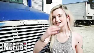 Perky teen Lexi Lore gets fucked by Jesse Black in his truck