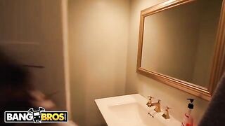 Riley Reid shares her BF with a busty cougar stepmom in a steamy scene
