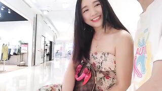 Asian babe seduces a passerby and fucks with him at her place