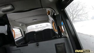Asian chick pisses in the street after getting out of Fake Taxi