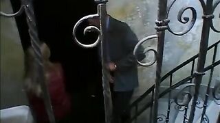 Courtesan girl in stockings fucks for money