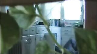 Naked married couple have sex in their apartment