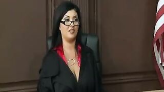 Uniformed woman with big boobs gets fucked hard