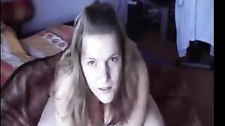 A fat woman was unaware of a hidden camera filming her intimate moments