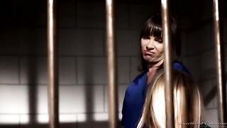 Two hot lesbians are fucking in the prison cell