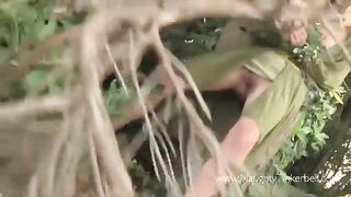The peasant girl was fucked by a prince in the woods