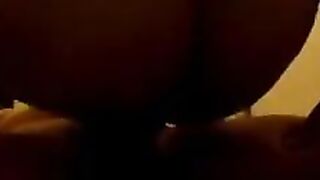 A mature woman with a sagging belly gets fucked by three guys