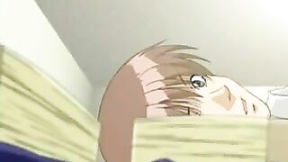Big-eyed Hentai chick is a pro at blowing dick