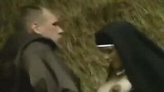 A pregnant nun got fucked by a taxi driver, it was a hot day