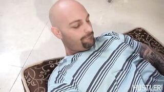 Nurse with big natural boobs helps the guy with erection problems