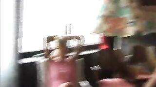 The man peeps under the skirt and fucks a naughty girl