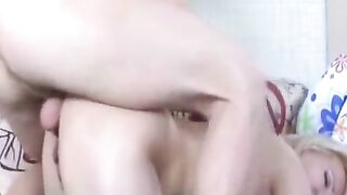 Mom took off her nylons and showed her ass at home to get fucked deep