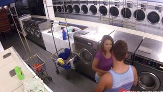 A lucky guy fucked Dillion Harper in the laundry room