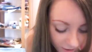 Russian with tender breasts CreamMeow caresses herself on camera