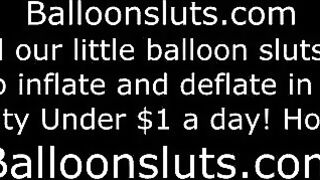 The girl was excited and rubbed her boobs on the bed, getting wet