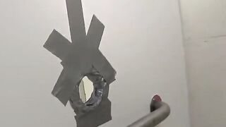 A man fucked holes of girls in the toilet of the club