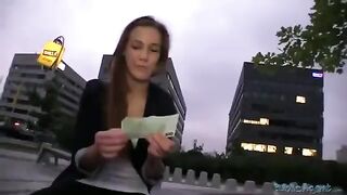 A cute beauty got fucked right on the street without any shame