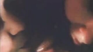 A vintage scene with a girl who loves sperm and a blowjob