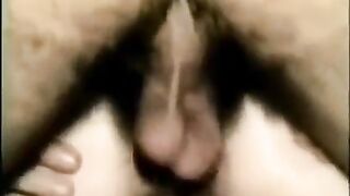 My friend stuffed his cock into my ass hole hard