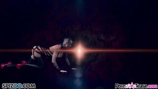 Hot woman Christy Mack in leather suit masturbates her pussy with pleasure