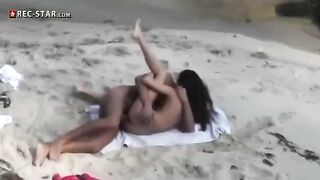 Real hidden shooting on the beach with a spicy twist, eporn style