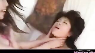 Beautiful Korean woman is fucking without any clothes on her body