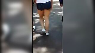 A pretty girl with a great ass invited someone special to her room