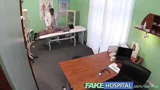 The cunning doctor checked the patient's pussy in hospital