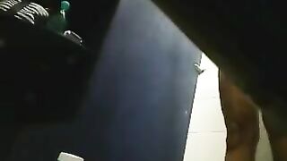 A girl has sex in the shower, not suspecting a hidden camera