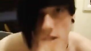 The guy is extremely fond of swallowing sperm, he does it with his friends