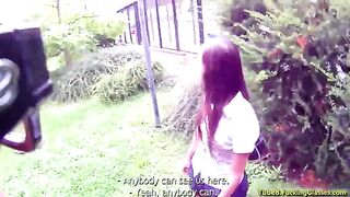 A stranger sucked a guy's dick in the bushes