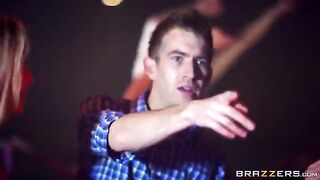 Skinny teen blonde gets fucked at a party and receives a cumshot