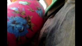 A man rubbed his cock through a riser on the bus