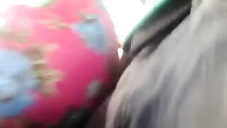 A man rubbed his cock through a riser on the bus