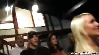 The cute girls got a little drunk and fucked at the party