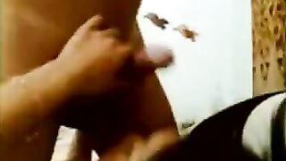 Asian guy got fucked hard in the hotel room by brunette
