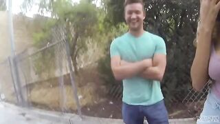 A couple of guys fucked on the camera right in the street