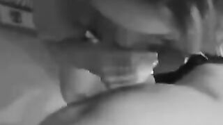 The girl is not embarrassed when she sucks a dick and sperm